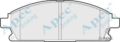 APEC BRAKING pad1311 -  Комплект тормозных колодок, дисковый тормоз